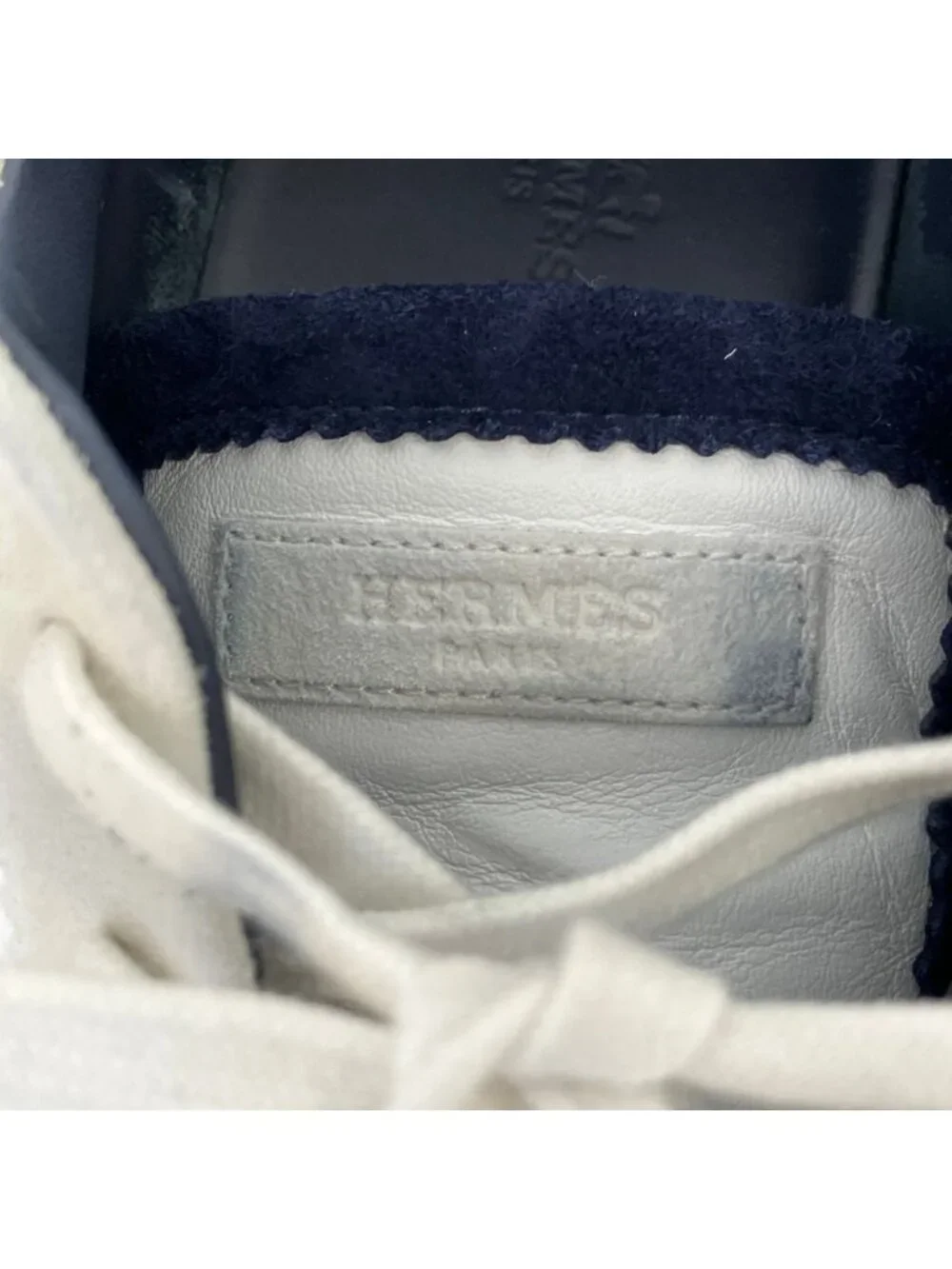 Hermes Bouncing Sneakers 44 White Navy